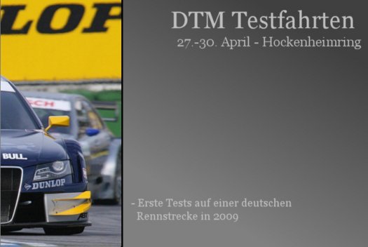 DTM Tests 2009
